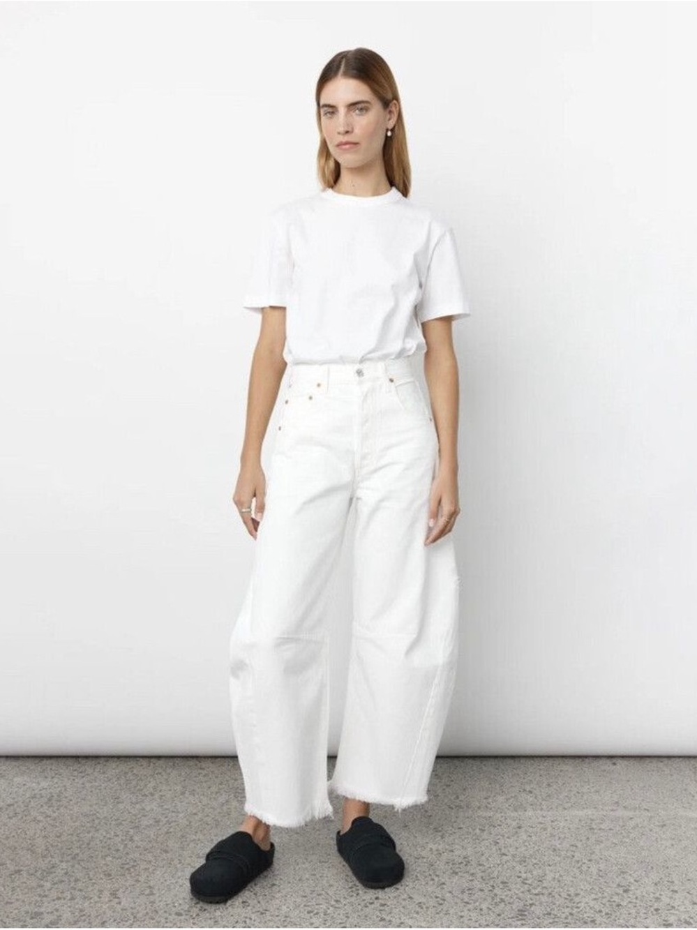 Citizens Of Humanity Horseshoe barrel Jean in White (Jicama)